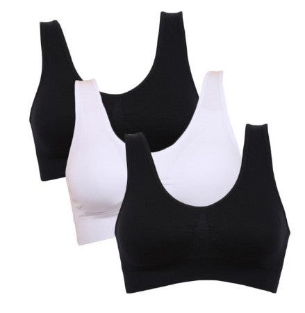 3-Pack Seamless Push-Up Bras: Wire-Free Comfort & Lift