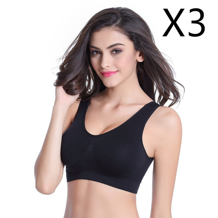3-Pack Seamless Push-Up Bras: Wire-Free Comfort & Lift