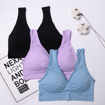 3-Pack Seamless Push-Up Bras: Wire-Free Comfort & Lift