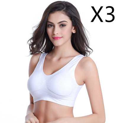 3-Pack Seamless Push-Up Bras: Wire-Free Comfort & Lift